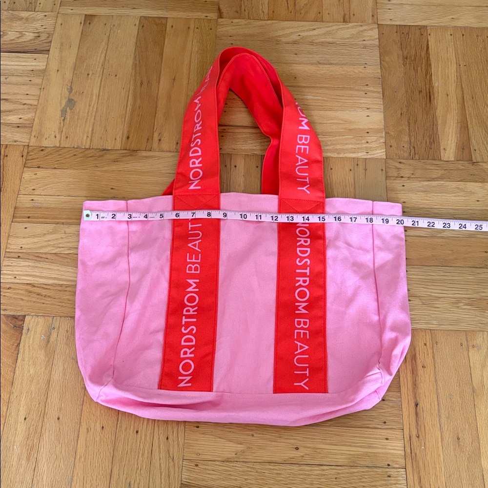 Large Pink Nordstrom Beauty Tote Bag - Picture 2 of 4